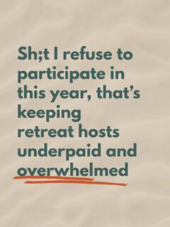 ✨You just need to know the mechanics behind a profitable retreat✨ #retreatstrategist #retreatconsultant #businessretreats #retreatoperations #retreatmarketing
