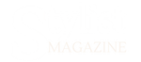 Stylist magazine in white text.