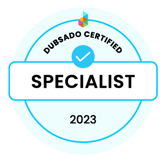 Dubsado certified specialist badge