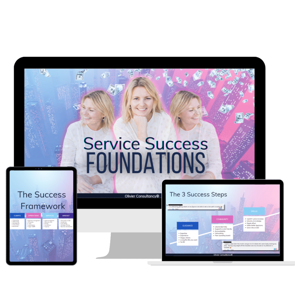 Service success Foundations Mini course mock up