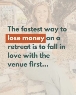 And almost everyone does👇👇  So, right now you’ve found the villa and suddenly you can see the whole thing: the sunny terrace photos, the welcome dinner under the fairy lights, the notebooks waiting neatly on the table, the yoga deck..
It feels exciting.
It feels like progress✅  But the moment you emotionally commit to the venue, something subtle starts happening behind the scenes.
- You start adjusting the pricing to make the numbers work.
- You begin calculating how many spaces you’ll need to fill just to break even.
- You start thinking about opening bookings quickly because the deposit deadline is approaching.
And before long, what began as a beautiful idea starts to feel heavier than you expected, so you don't pull the trigger and it sits on your to-do list.  Recently I reviewed a retreat sales page for someone who had done exactly this.
Her choice of venue was stunning, truly stunning. But the page itself looked more like an Airbnb listing than an invitation into a meaningful experience.
🛏️Photos of the bedrooms.
🍽️Photos of the dining room.
🌳Photos of the garden.
But she had done nothing to help her ideal client imagine what it would actually feel like to BE there in the group or why this retreat mattered for them right now.  And unsurprisingly, the bookings hadn’t come in yet.  In my time as a retreat strategist, I know that retreats are rarely sold by the venue alone, but that's what you're fixating on.  They’re actually sold through clarity.
Your clarity as the host.
Clarity around who the retreat is really for, the shift someone will experience by attending, and how the whole experience fits into the bigger picture of your business and your brand.  If you want to create a retreat that fills those beautiful rooms without panic posting or last-minute discounts, there are a few key decisions worth making early on. 
Once those pieces are in place, the dream venue becomes what it was always meant to be; the gorgeous backdrop for your sold-out retreat experience.  Comment 5STEPS and I’ll send you those first 5 steps so you can plan with precision for your profitable, sold-out retreat